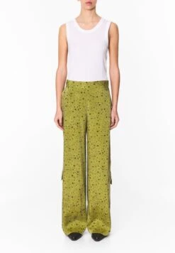 FLOWERS FULL PRINT - Cargohose - Flowers Full Khaki