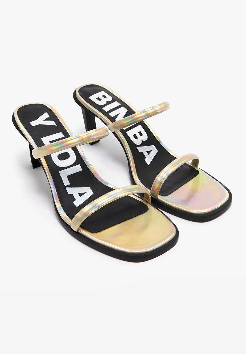 Pantolette Hoch - Gold 2 Pantolette Hoch - Gold – Bild 2