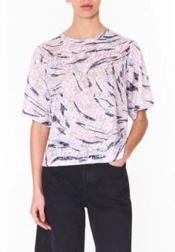 SPRAY FLOWERS PRINT - T-Shirt Print - Spray Flowers Blue -Bimba Y Lola Verkaufsgeschäft 8f08354d295d4fe58677b123ef85f975