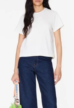 T-Shirt Basic - Ivory -Bimba Y Lola Verkaufsgeschäft 99f42bce9bf34c66872f7b8c29ab3f79