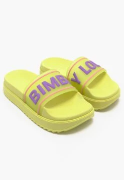 LOGO - Badesandale - Yellow -Bimba Y Lola Verkaufsgeschäft e97011ce3c5941caaf91e13d9827cfc7